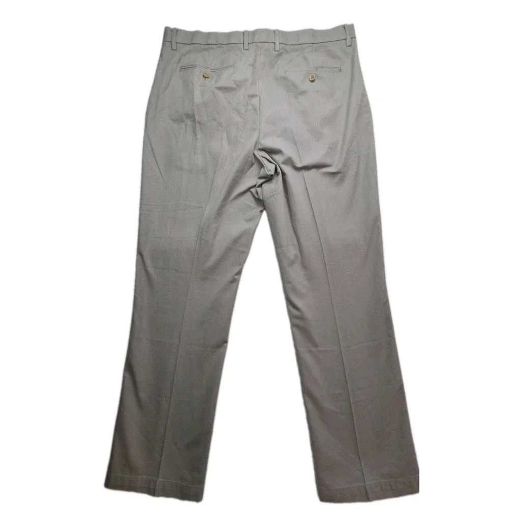Banana Republic Kentfield Pant Men's 36x30 Khaki Flat Front Chino Cotton